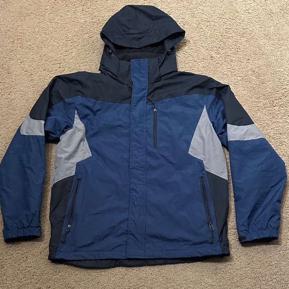 Outdoor Life Other - Outdoor Life Mens Full Zip Up Hooded Performance Jacket Blue Gray Size M